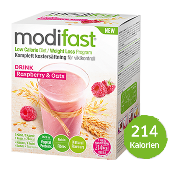 Modifast Natural Oat Drink Himbeere & Cerealien