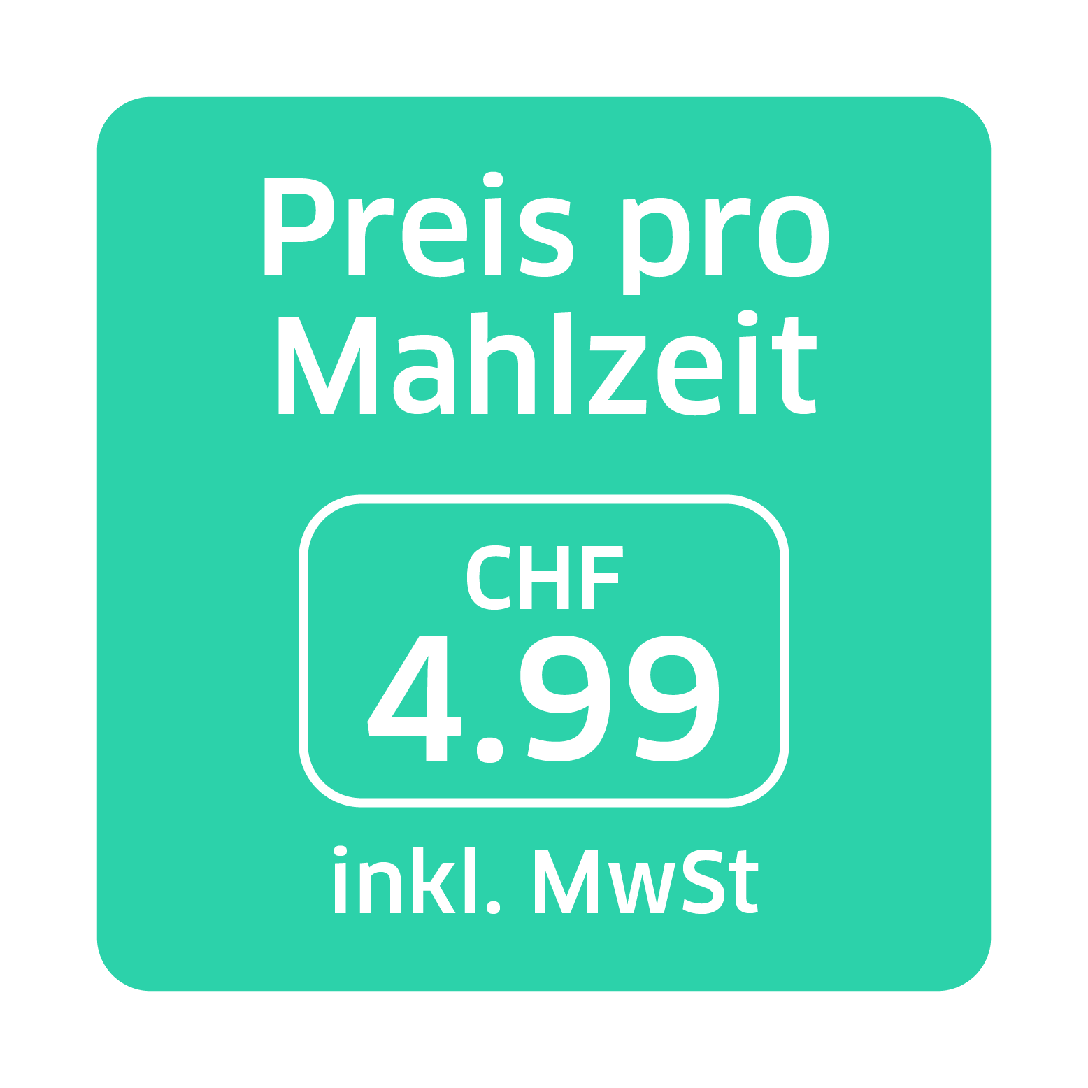 Preis pro Mahlzeit