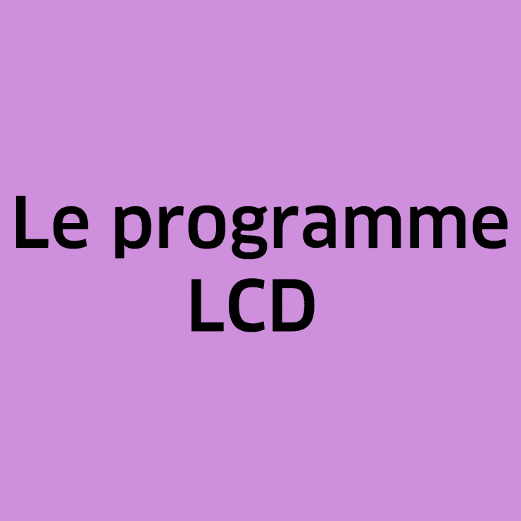 Le programme lcd